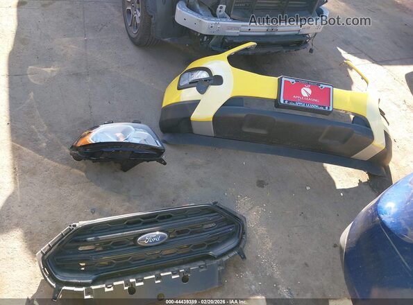 MAJ3S2FE2MC451866 2021 FORD ECOSPORT Yellow Instrument cluster view
