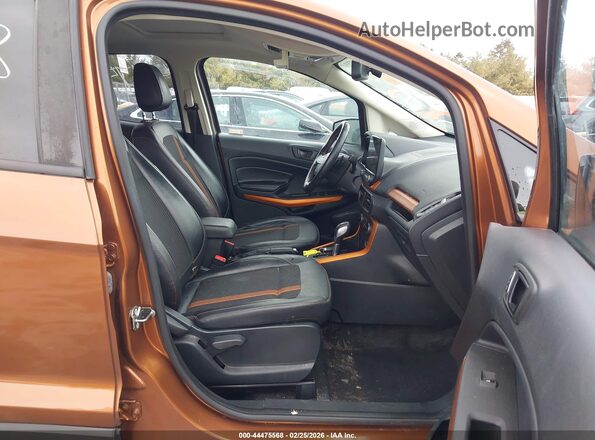 MAJ6P1CL7JC162182 2018 FORD ECOSPORT Orange Вид салону спереду