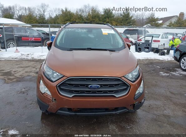 MAJ6P1CL7JC162182 2018 FORD ECOSPORT Orange Вид щитка приладів