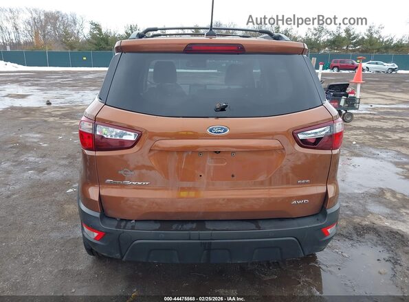 MAJ6P1CL7JC162182 2018 FORD ECOSPORT Orange 