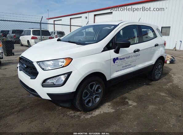 MAJ6S3FL0NC466918 2022 FORD ECOSPORT White Առջևի ձախ երեք քառորդ տեսարան