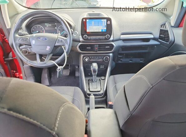 MAJ6S3GL0KC264137 2019 FORD ECOSPORT Red Առջևի վահանակի տեսք