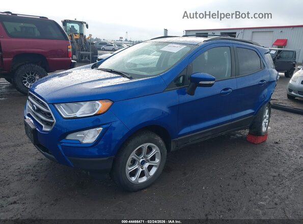 MAJ6S3GL1NC465615 2022 FORD ECOSPORT Blue Front left