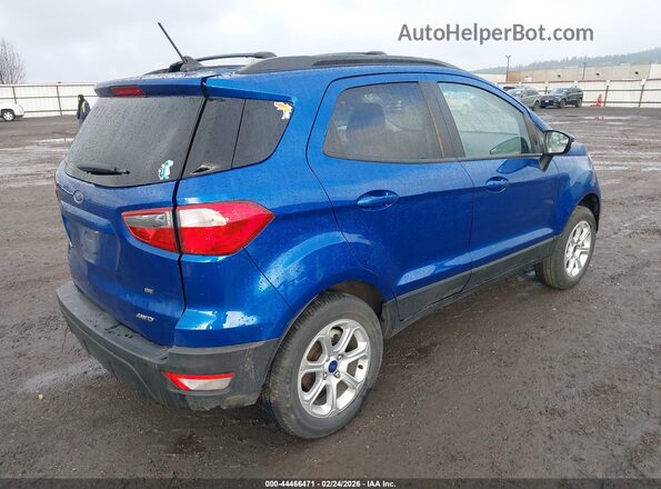 MAJ6S3GL1NC465615 2022 FORD ECOSPORT Blue Rear right