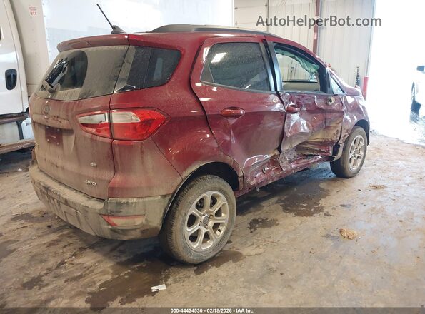 MAJ6S3GL4LC340282 2020 FORD ECOSPORT Red Задня права чверть
