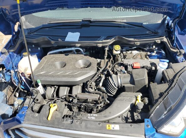 MAJ6S3GL6NC462225 2022 FORD ECOSPORT Blue Vista del compartimento del motor