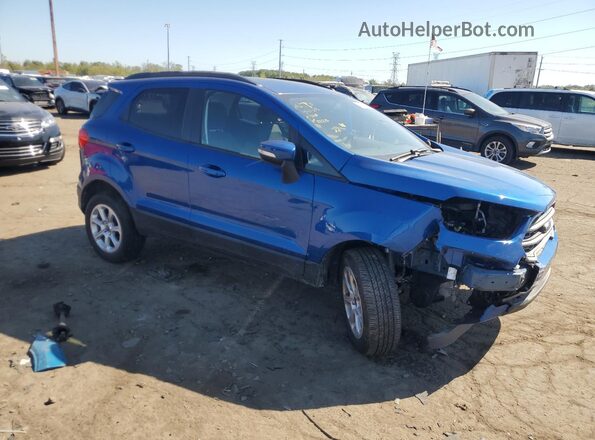 MAJ6S3GL6NC462225 2022 FORD ECOSPORT Blue Delantero derecho