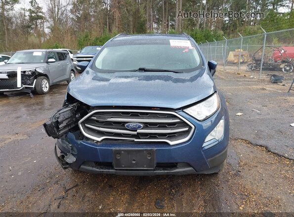 MAJ6S3GL7NC466915 2022 FORD ECOSPORT Blue ხელსაწყოთა პანელის ხედი