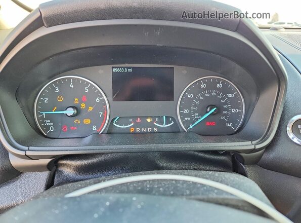 MAJ6S3KL5KC274783 2019 FORD ECOSPORT Silver Widok zestawu wskaźników