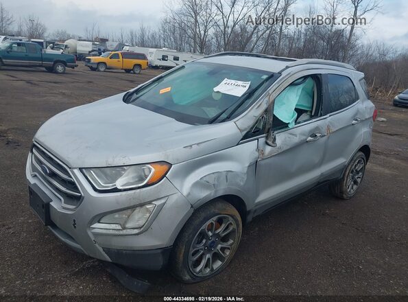 MAJ6S3KLXKC291479 2019 FORD ECOSPORT Silver Vista tres cuartos delantera izquierda