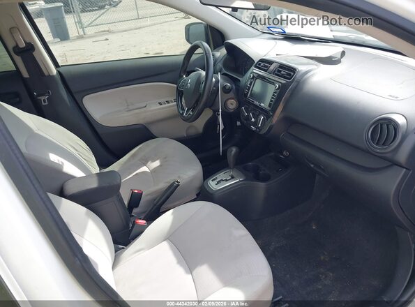 ML32F3FJ1JHF12464 2018 MITSUBISHI MIRAGE G4 White Вид салону спереду