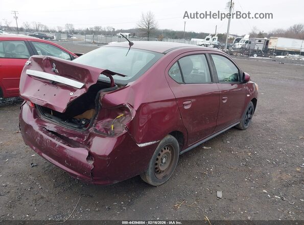 ML32F3FJ1LHF01001 2020 MITSUBISHI MIRAGE G4 Maroon უკანა მარჯვენა