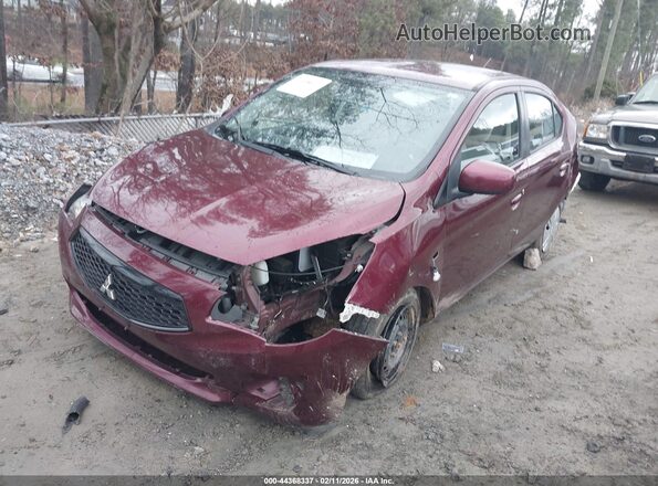 ML32F3FJ1LHF13052 2020 MITSUBISHI MIRAGE G4 Red Առջևի ձախ երեք քառորդ տեսարան