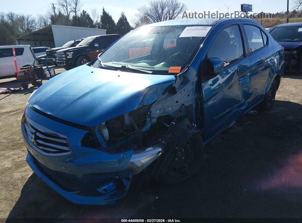 ML32F3FJ3HHF05493 2017 MITSUBISHI MIRAGE G4 Blue Vista tres cuartos delantera izquierda