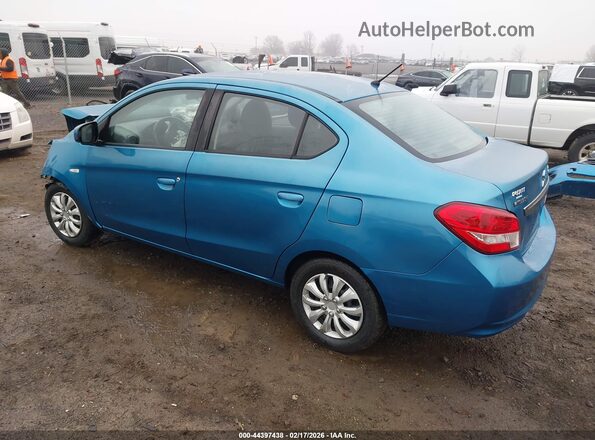 ML32F3FJ6HHF19663 2017 MITSUBISHI MIRAGE G4 Blue Trasero izquierdo
