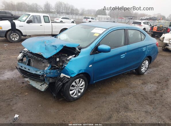 ML32F3FJ6HHF19663 2017 MITSUBISHI MIRAGE G4 Blue Vista tres cuartos delantera izquierda