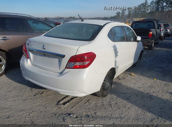 ML32F4FJXLHF11953 2020 MITSUBISHI MIRAGE G4 White Задня права чверть