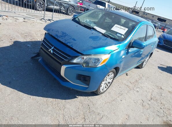 ML32FUFJ0MHF02079 2021 MITSUBISHI MIRAGE G4 Blue Передня ліва чверть