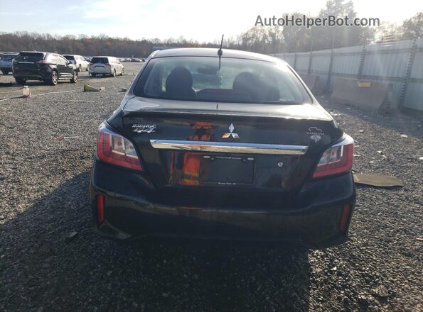 ML32FUFJ1NHF06482 2022 MITSUBISHI MIRAGE Black Вид ззаду