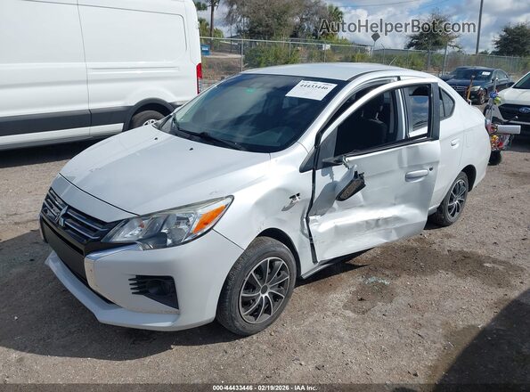 ML32FUFJ2MHF01872 2021 MITSUBISHI MIRAGE G4 White წინა მარცხენა ხედი სამი მეოთხედიდან