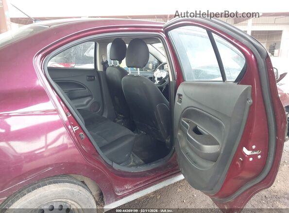 ML32FUFJ4MHF01243 2021 MITSUBISHI MIRAGE G4 Red Vista de la etiqueta del VIN