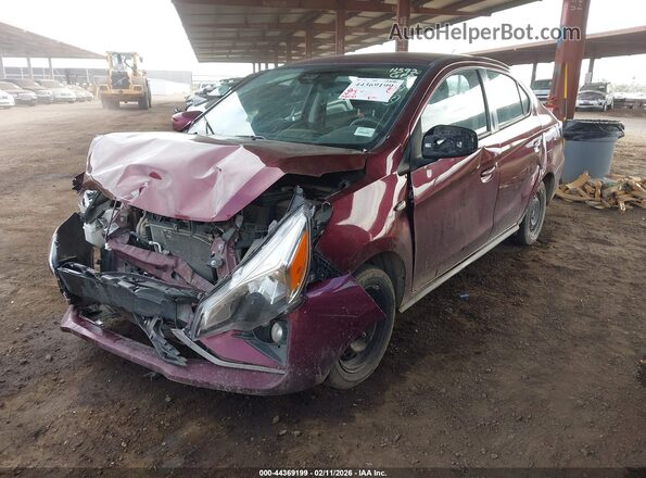 ML32FUFJ4MHF01243 2021 MITSUBISHI MIRAGE G4 Red Vista tres cuartos delantera izquierda