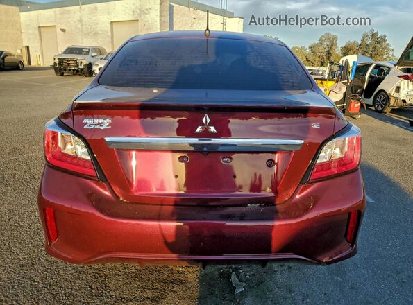 ML32FVFJ3RHF14367 2024 MITSUBISHI MIRAGE Бордовый Вид сзади