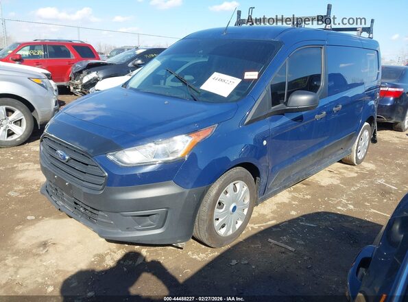 NM0LS7E29K1391606 2019 FORD TRANSIT CONNECT Blue წინა მარცხენა ხედი სამი მეოთხედიდან