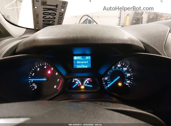 NM0LS7E70G1234713 2016 FORD TRANSIT CONNECT Gray Вид задніх сидінь