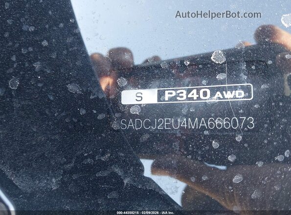 SADCJ2EU4MA666073 2021 JAGUAR F-PACE Black Вид підкапотного простору