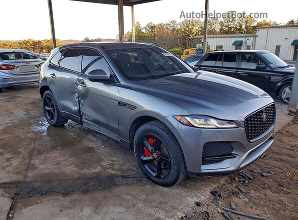 SADCJ2EX1MA677624 2021 JAGUAR F-PACE Gray Delantero derecho