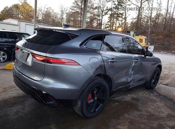 SADCJ2EX1MA677624 2021 JAGUAR F-PACE Gray Trasero derecho