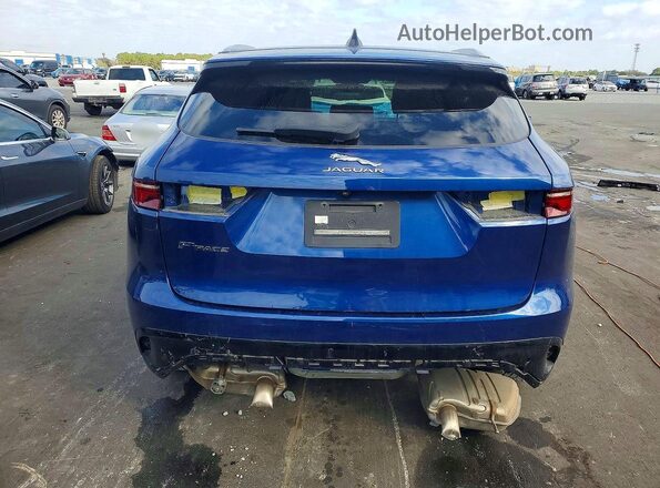 SADCJ2EX1MA682824 2021 JAGUAR F-PACE Синий Вид сзади