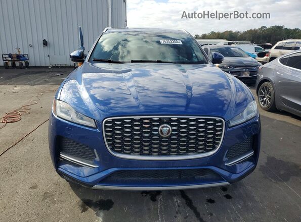 SADCJ2EX1MA682824 2021 JAGUAR F-PACE Синий Вид спереди