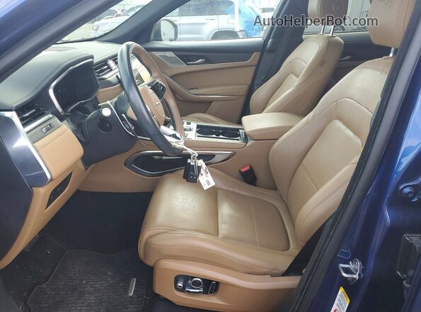 SADCJ2EX1MA682824 2021 JAGUAR F-PACE Синий Вид салона спереди