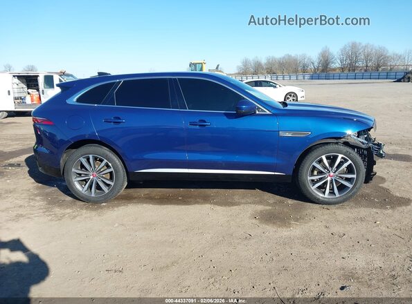 SADCJ2EX1NA699074 2022 JAGUAR F-PACE Blue Панорамний вид салону 360°