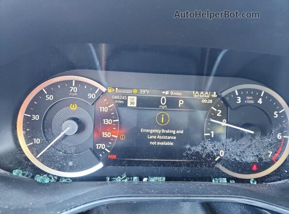 SADCJ2EX3NA690375 2022 JAGUAR F-PACE White Instrument cluster view