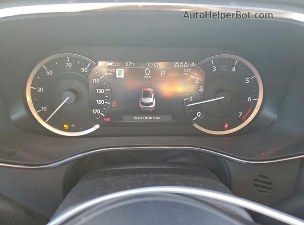 SADCJ2EXXMA677993 2021 JAGUAR F-PACE White Instrument cluster view