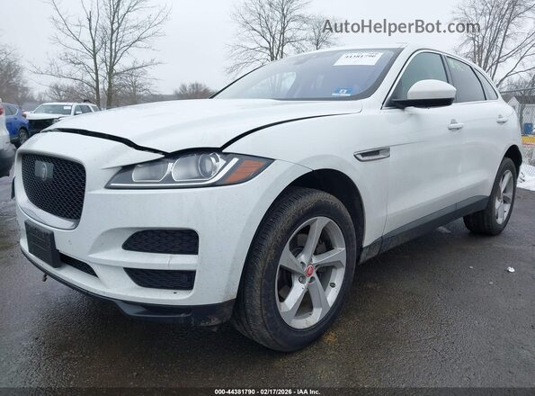 SADCJ2FXXKA356449 2019 JAGUAR F-PACE White წინა მარცხენა ხედი სამი მეოთხედიდან