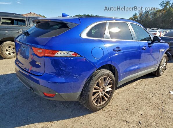 SADCK2FX6JA269689 2018 JAGUAR F-PACE Blue Trasero derecho