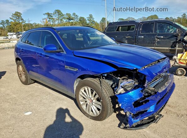 SADCK2FX6JA269689 2018 JAGUAR F-PACE Blue Delantero derecho
