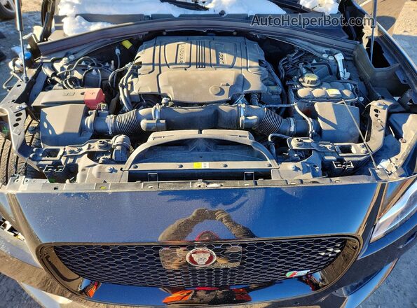 SADCM2FV5KA357238 2019 JAGUAR F-PACE Black Vista del compartimento del motor