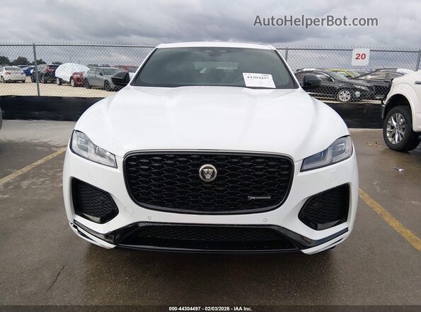 SADCT2FU2RA737688 2024 JAGUAR F-PACE White Widok zestawu wskaźników