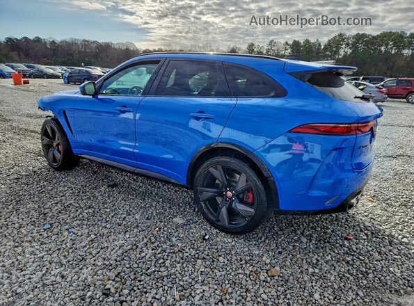 SADCZ2EE7NA696428 2022 JAGUAR F-PACE Blue Tył lewy