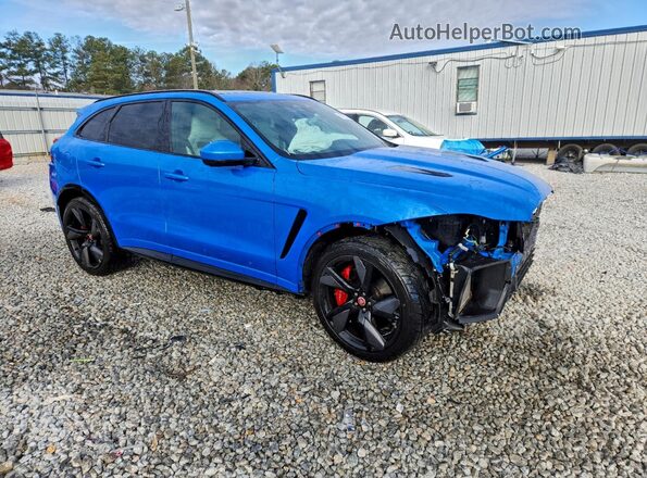 SADCZ2EE7NA696428 2022 JAGUAR F-PACE Blue Przód prawy