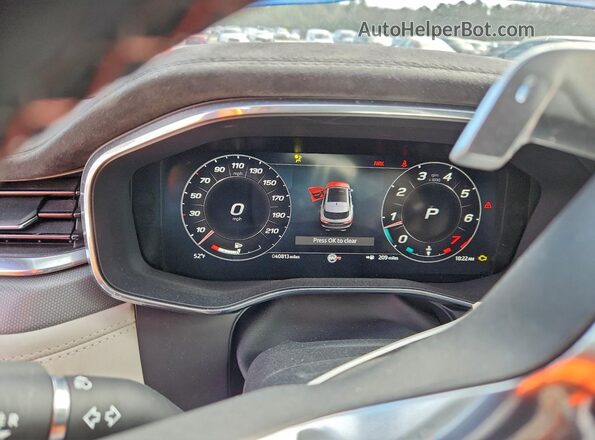 SADCZ2EE7NA696428 2022 JAGUAR F-PACE Blue Widok zestawu wskaźników
