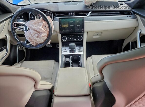 SADCZ2EE7NA696428 2022 JAGUAR F-PACE Blue Widok deski rozdzielczej