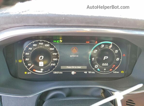 SADCZ2EE9PA708162 2023 JAGUAR F-PACE Black ხელსაწყოთა პანელის ხედი