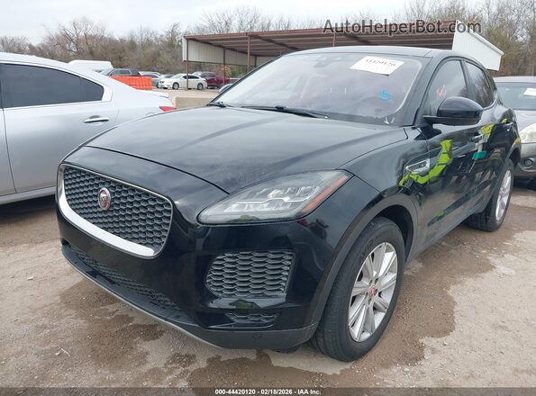 SADFJ2FX0K1Z42302 2019 JAGUAR E-PACE Black წინა მარცხენა ხედი სამი მეოთხედიდან