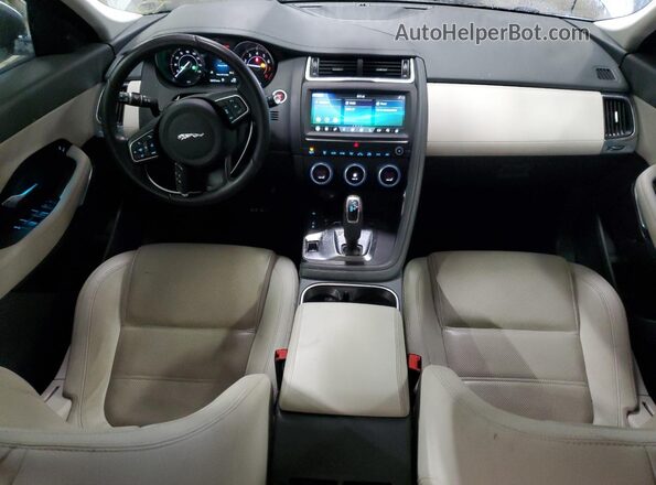 SADFJ2FX0K1Z64820 2019 JAGUAR E-PACE White Vista del salpicadero